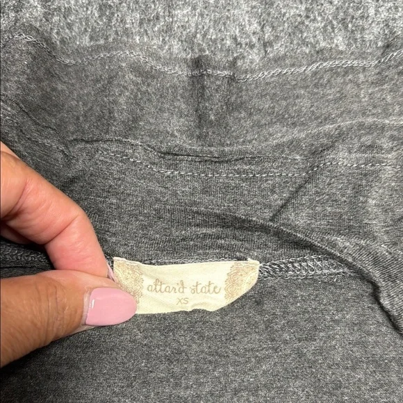 Altar'd AC/DC State Gray Red Graphic Crop Tee - Picture 3 of 4